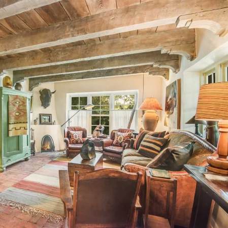 Inside Ali MacGraw's Santa Fe house.